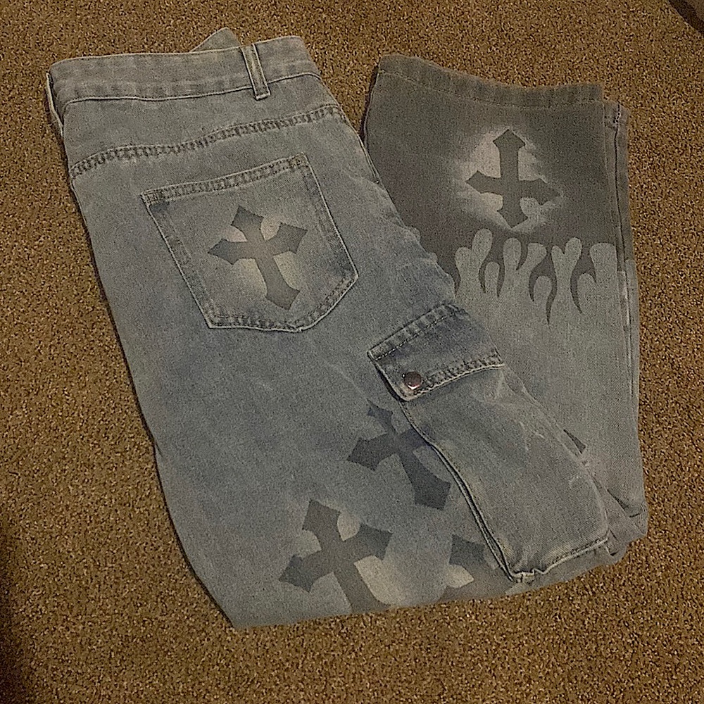 Y2k Mens Cross Jeans
